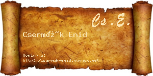 Csermák Enid névjegykártya